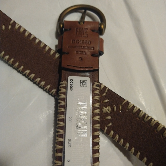 FRYE 30MM embroidered genuine leather women's belt - Picture 4 of 9